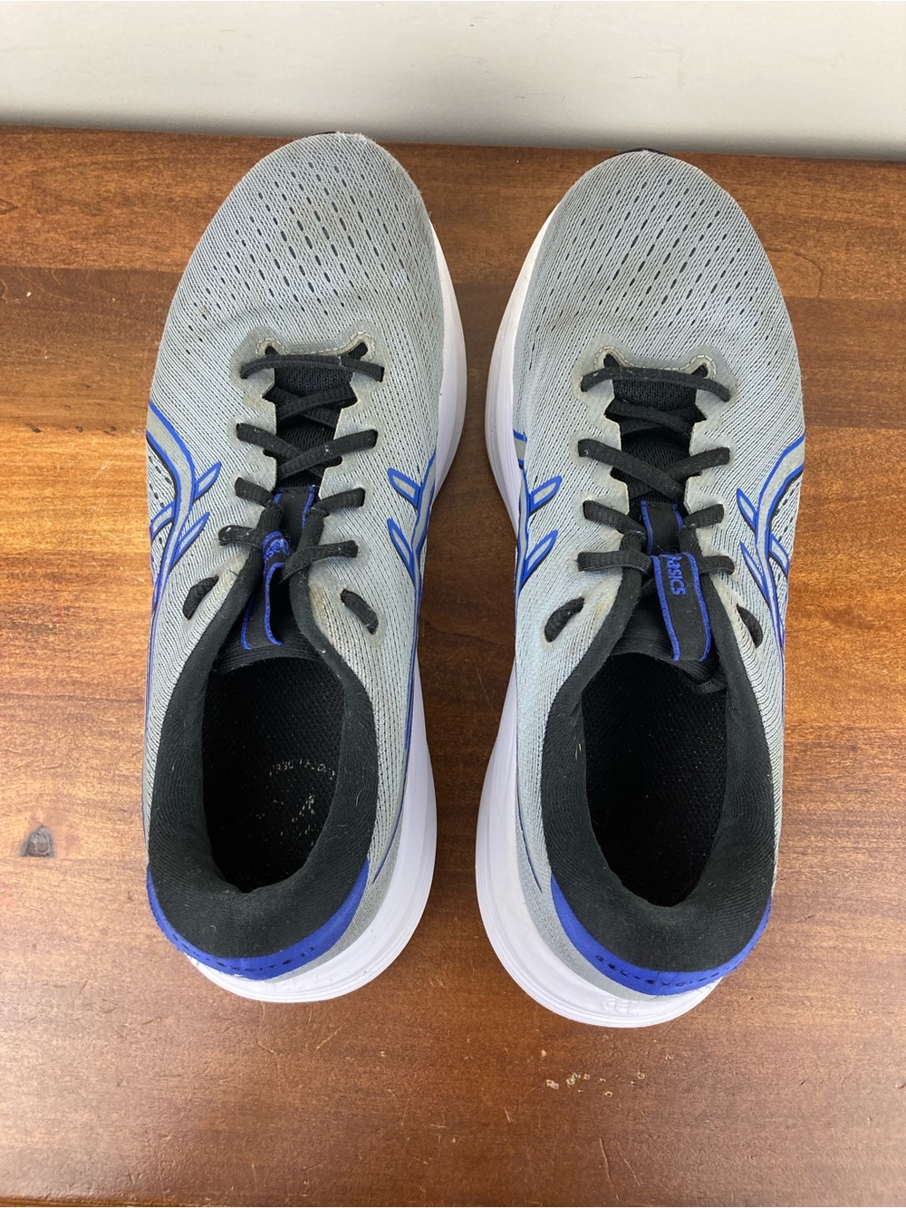 ASICS Gel Excite 11 Gray Blue Running Sneakers 1011C080 Men's Size 9.5. - Picture 11 of 12